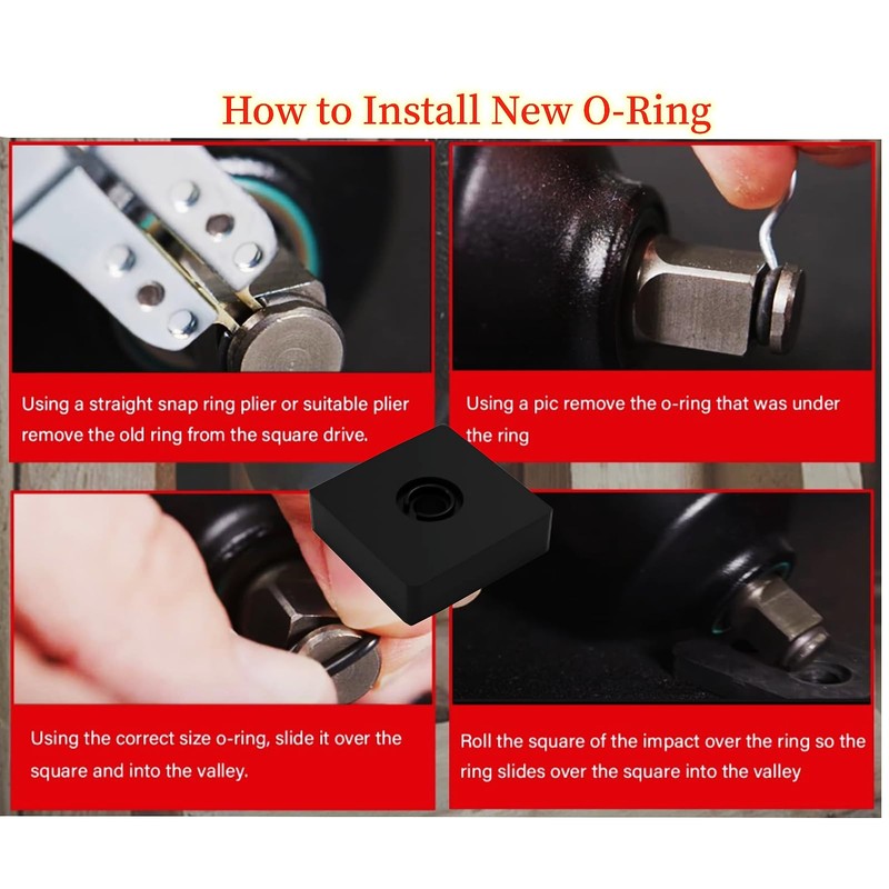 (12 Sets) 3/8" Impact Retaining Ring Clip Impact Friction Ring