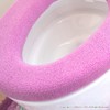 OKA Royal Collection Arts O-Shaped Toilet Seat Cover, Pink (Washable,