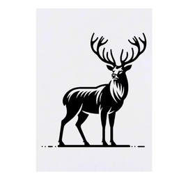 'Majestic Stag' Temporary Tattoo - Water Resistant, Skin-Safe, Non-Toxic Transfer (TO00073113)
