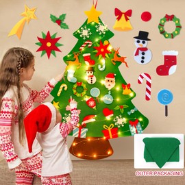 Felt Christmas Tree Children for Door Wall Hanging Christmas Decoration Christmas Decorations