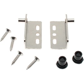 OZXNO 1Set Pivot Hinges with Bushing Pivot Hinges Concealed Hinges with Screws for Wood Door/Furniture Cabinet/Drawer ect[Silver]