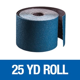 Mercer Industries 402080 Zirconia Cloth Floor Sanding Roll, 8" x 25 yd, Grit 80x
