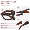 JiSoo Cat Eye Readers for Women Oversized Cat Eye Reading