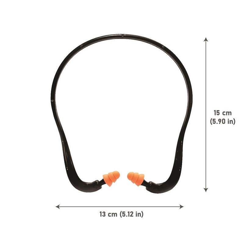 2 Banded Ear Plugs with 10 Pairs of Replacement Pods