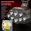 LED Headlamp Super Bright 4 Lighting Modes Adjustable 8LEDs Head