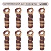 French Curl Braiding Hair Synthetic French Curl Hair Extensions for