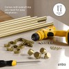 Umbra | Barra Doble para Cortinas Cappa, Dorado, Extensible 120-180