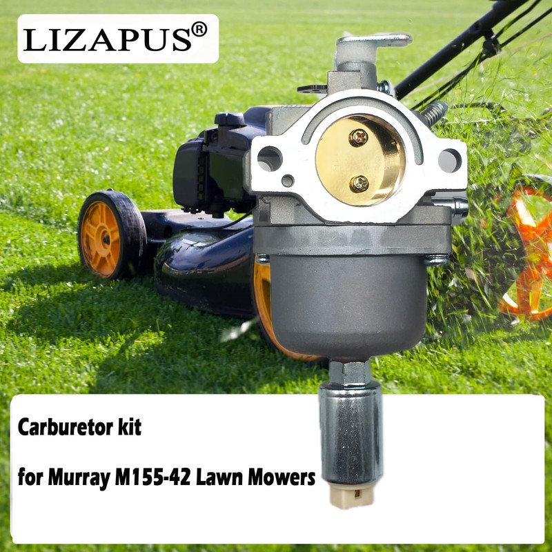 LIZAPUS Carburetor kit Compatible with Murray M155-42 Lawn Mowers Replacement
