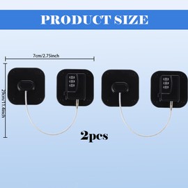 Fridge Locks for Adults, 2 Pcs Fridge Locks for Children, Refrigerator Lock, Door Lock Without Drilling, Cupboard Locks, Cabinet Locks, Window Safety Locks, Fridge Child Lock, Child Lock for Fridge