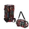 Printed Backpack Polyester Large Capacity Multifunctional Outdoor Leisure Travel BagRed