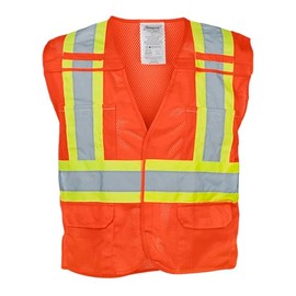 Ironwear 1287 Class 2 Breakaway Safety Vest w/ 2” Reflective Tape & 6 Pockets