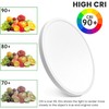 hepside 12Inch Flush Mount Light Fixture White, 28Watt, Dimmable &