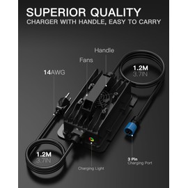 67.2V 10A Fast Battery Charger for Talaria Sting 4000 Series X3 L1E X3C MX3/MX4, Waterproof 3-Prong Power Supply Adapter with Cooling Fan, Efficient eBike Charger