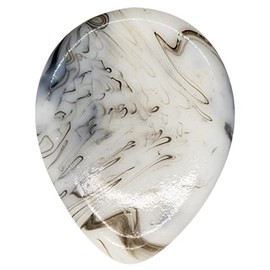 Touch Stone by The Clinging Cross | Worry Stone | Help Sooth Stress and Anxiety | Smooth Resin | Comforting and Simple Design Fits in Pocket | Quiet Fidget Toy for Teens and Adults (Gray Marble)