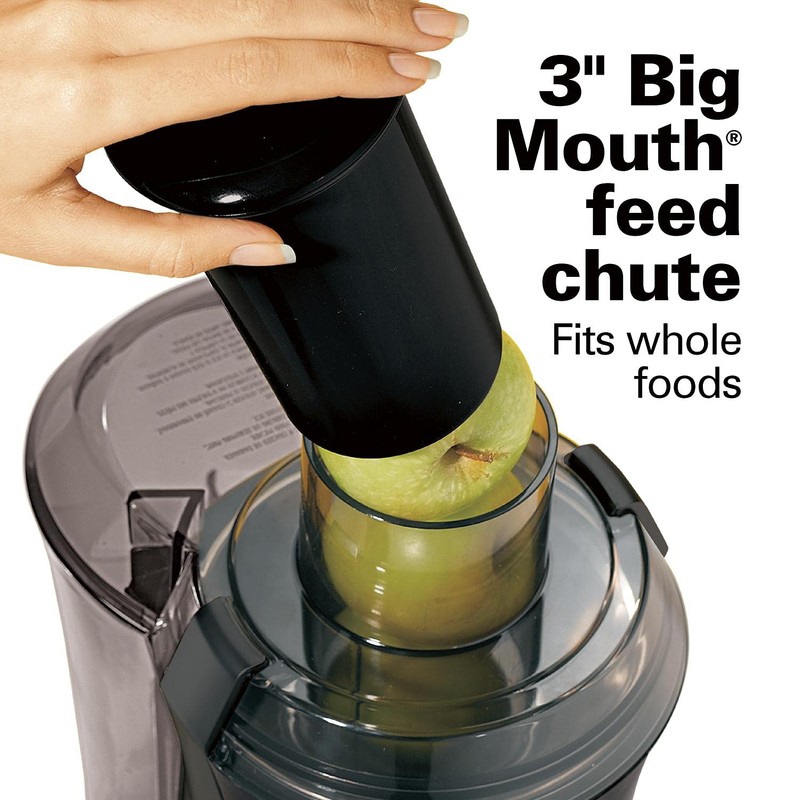 Hamilton Beach 67601 Big Mouth Juice Extractor, Black (Discontinued)