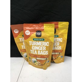 FGO LOT OF 3 FGO Organic Turmeric Ginger Tea Bags