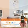 Greensen Ceiling Fan Light Dimmable Ceiling Lamp with Fan Modern