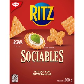 Christie Ritz Sociables Crackers, 200g/7.1oz, Box