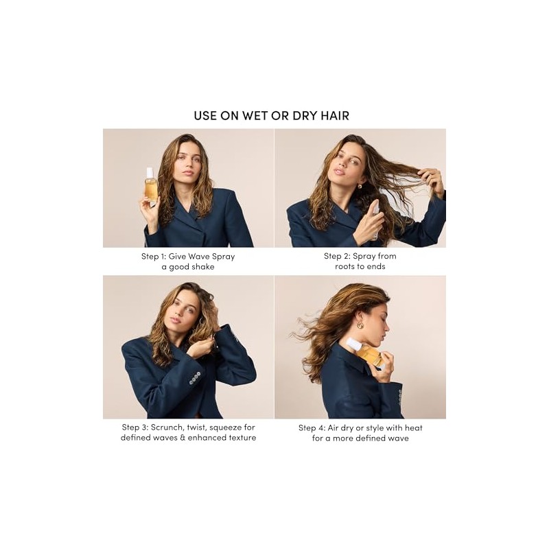 OUAI Full Size Leave In Conditioner & Deluxe Size Wave