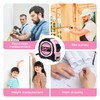 2 Pcs Tape Measure Pink,25FT Dual Lock, Fraction Marking
