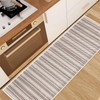 Bath Mat Ultra Thin Bathroom Rugs, Soft Braided Non-Slip Washable