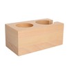 Wooden Coffee Tamper Station Stable Prevent Slip Coffee Tamper Holder