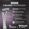 XMicro XMicro? Razors for Men, 1 Razor, 7 Blade Refills