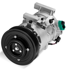 SYKRSS 977011R100 Air Conditioning A/C Compressor with Clutch Compatible with Hyundai Accent 2012-2017，Compatible with Kia Rio 2012-2017, L4 1.6L GAS