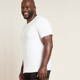 Boody Men's Crew Neck T-Shirt, White / XL