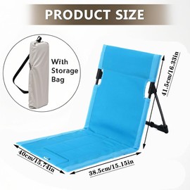 MOQRUAO 2 Pack Foldable Poolside Chairs – Portable Flip Chairs for Edge of Pool, Beach, Camping, Picnic, Lawn – Compact & Lightweight Outdoor Seating Accessories (2, Light Blue)