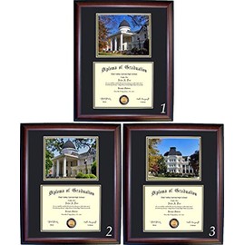 Brenau Diploma Frame - Photo Option #3 - Walnut Frame