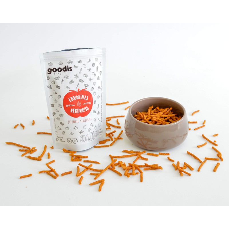 Crunchis de Verdura Jitomate y Albahaca | 4 Piezas |