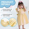 Zanie Kids Gingham Toddler Dress Bowknot Easter Dress Baby Girl