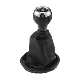Hihaha 6 Speed Gear Shift Knob with Dust Cover for Mini Cooper R56 2006-2012 / Front Stick Shifter Lever Knob/Durable Plastic / 1 Pcs Black