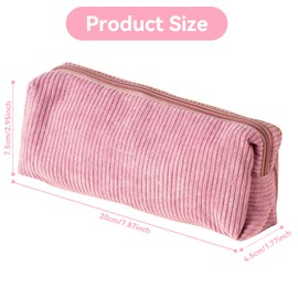 BinXiaoQin Aesthetic Pencil Case, Pink, Cute, Fashion