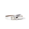 MGM Dolce Women's Belt, Silver (Light Silver)