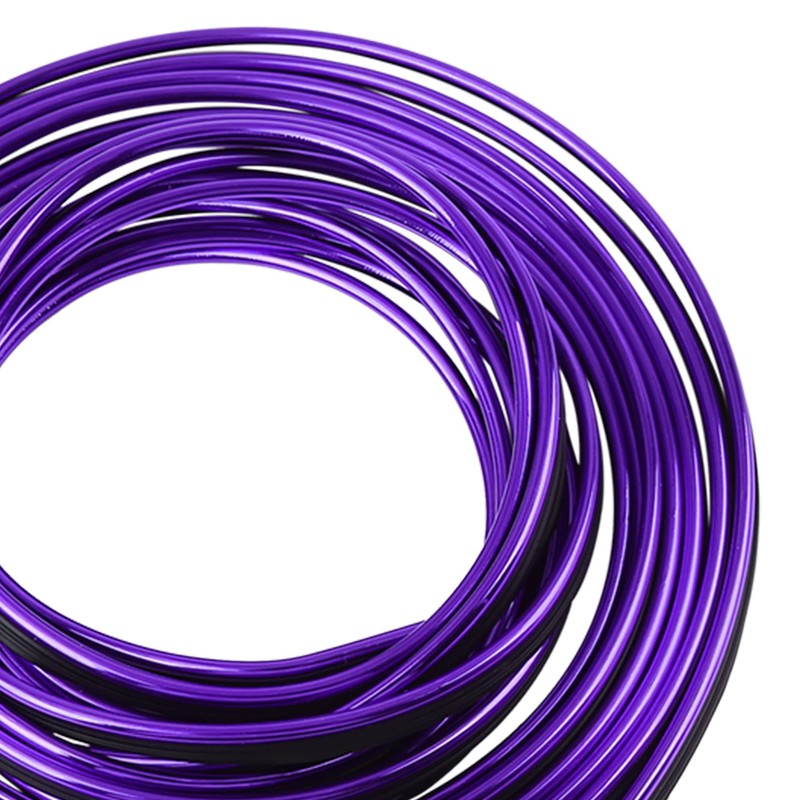 X AUTOHAUX 5m Purple Chrome Decorative Line Car Interior Gap