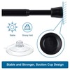 TYRON Small Tension Curtain Rod Adjustable 7 to 10.5 Inch,