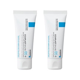 La Roche-Posay Cicaplast Baume B5+ reparierender Balsam für Gesicht und Körper, trockene und empfindliche Haut, mit Panthenol und Madecassoside, [2er-Pack] x 40 ml