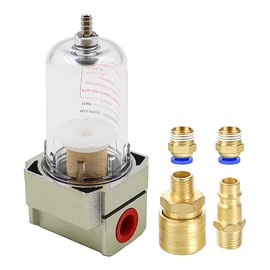 Hsthe Sea Water Separator, Compressed Air Filter, Oil Separator with Quick Coupling for Compressor Filter, Compressed Air 1/4 Inch Filter