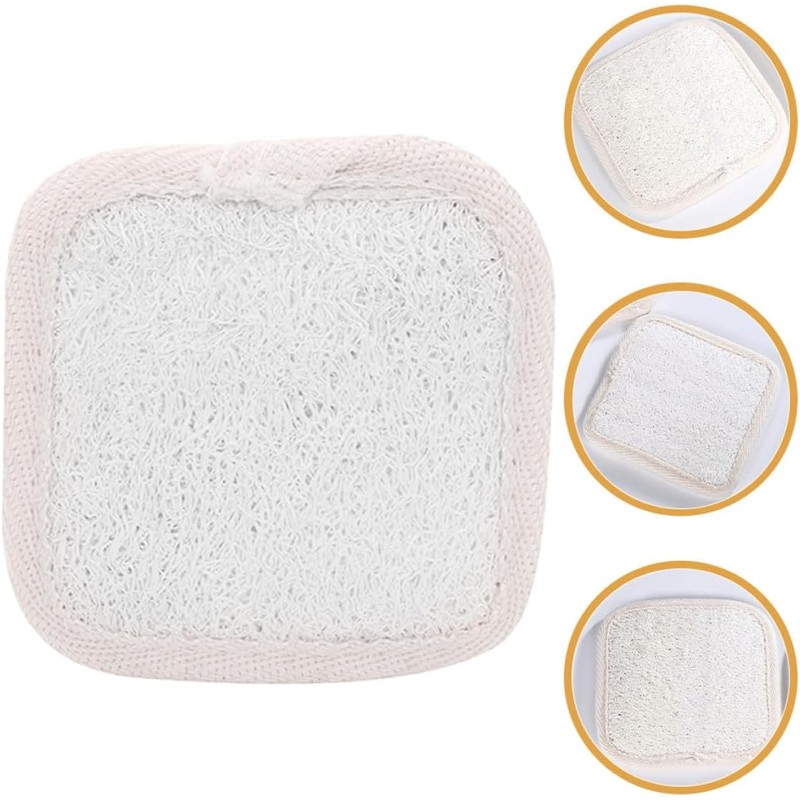 Esponja Vegetal para Ducha de Baño 5 Piezas, Lufa Beige