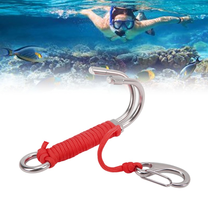 Drift Hook Scuba Diving Double Dual Stainless Steel Drift Hook