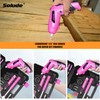 SOLUDE Pink Tool Set,130 Piece Home Tool Kit for Women