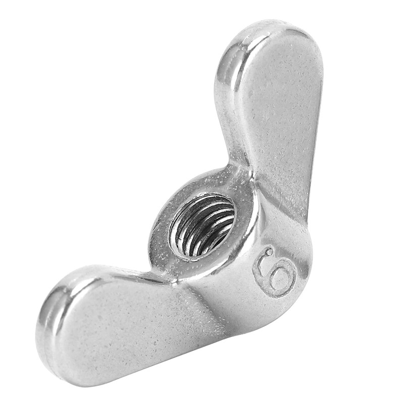 Pack of 10 M6 Wing Nuts, 304 Stainless Steel M6