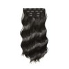Meiverah Curly Wavy Hair Clip in Hair Extensions, 180G 20IN