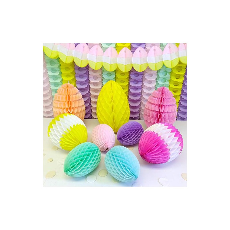 16 Inch Honeycomb Tissue Paper Easter Egg Decoration, Lavender (1