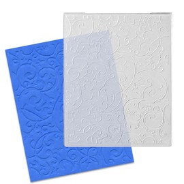 Vines Leaves Lace Plastic Embossing Folders for Card Making, 3D Textured Butterfly Embossing Stencil DIY Craft Template Folder Stencils for Scrapbooking Photo Album Decorations, 15.2 x