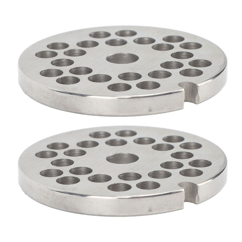 2pcs Meat Grinder Plate Disc Blade Sharpness Blade Rustproof Reusable