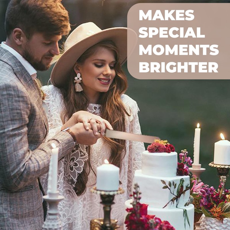 Orblue Wedding Cake Knife and Server Set - Premium, Beautifully