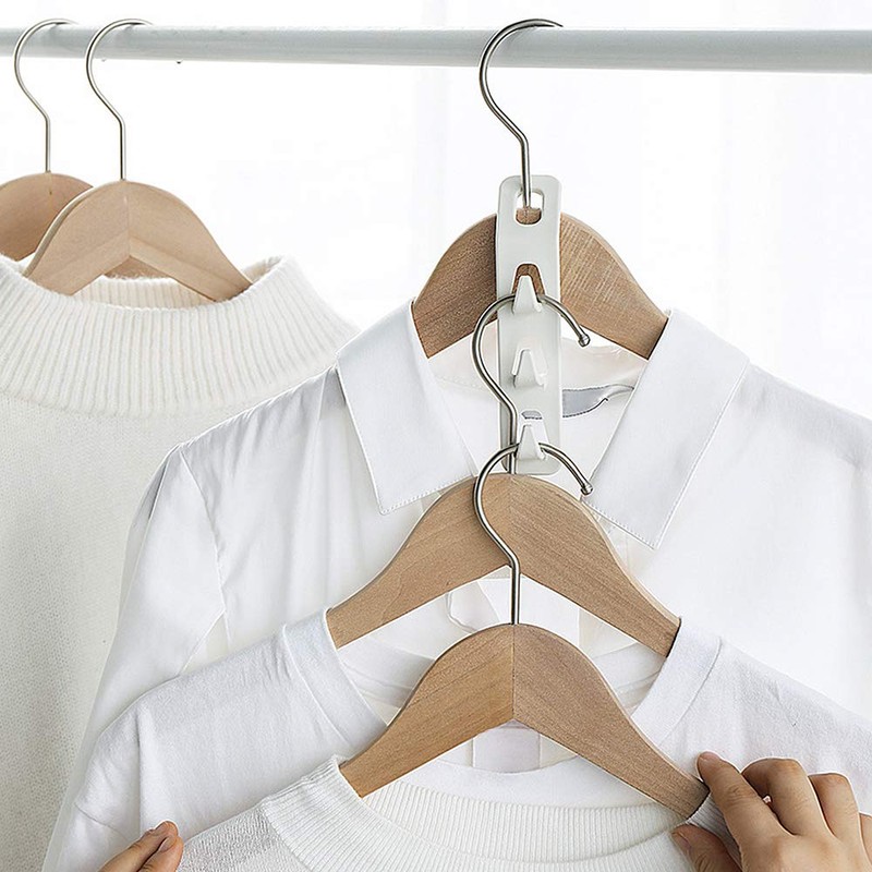 Cascading Clothes Hanger Hooks,Space Saving Series Multi-Function Multi-Layer Cabinet Clothes